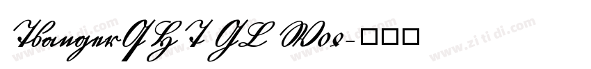 TsangerQHT GL W04字体转换